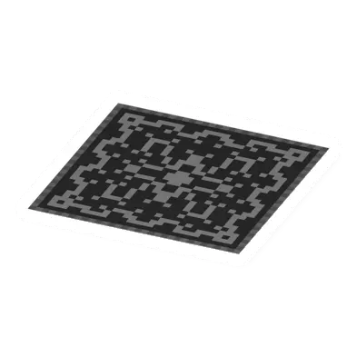 Unturned Porcelain Carpet (Black) barricade icon