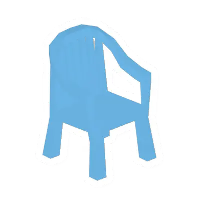 Unturned Plastic Chair (Blue) barricade icon