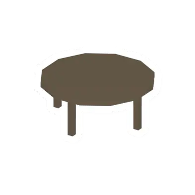 Unturned Wooden Circular Table barricade icon