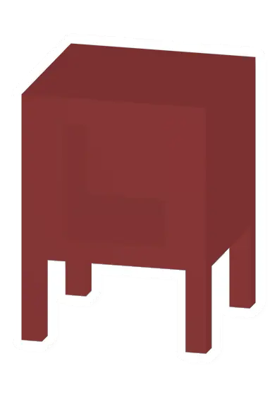 Unturned Plastic Shelter (Red) barricade icon