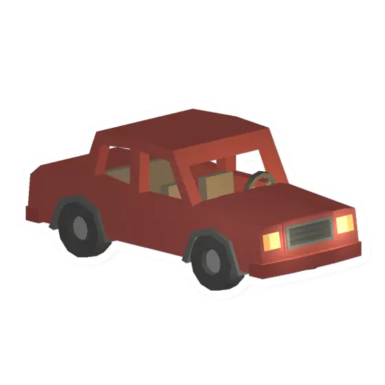 Unturned Red Sedan icon