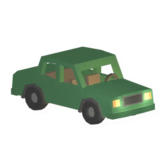 Unturned Green Sedan vehicle icon