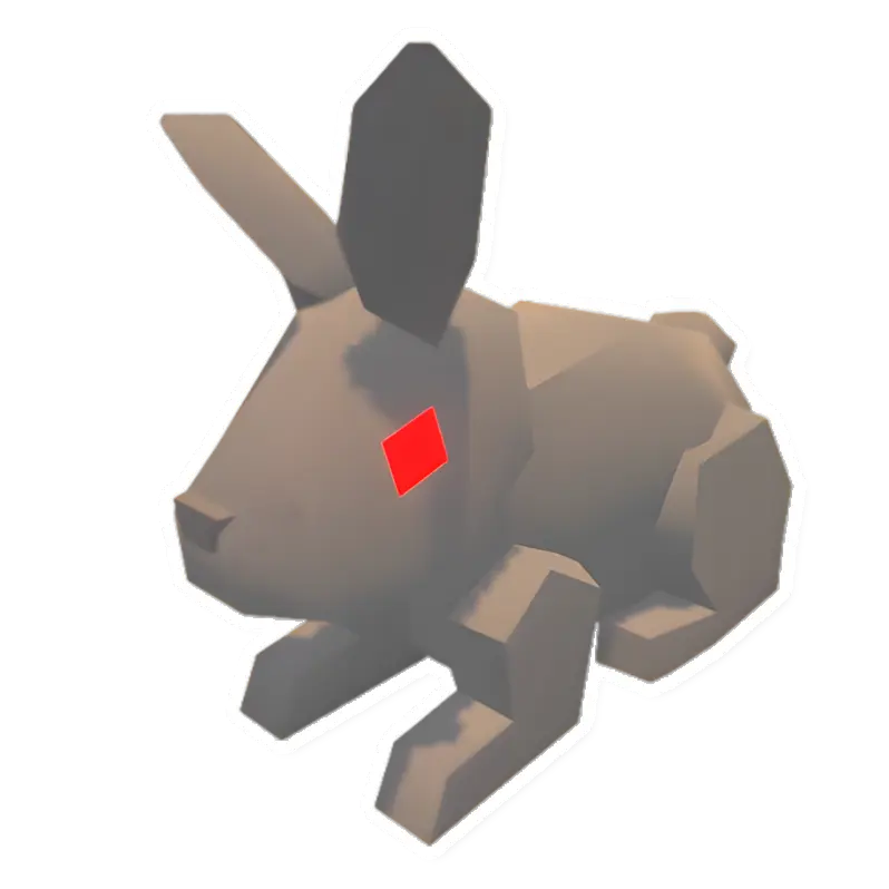Unturned White Rabbit animal icon