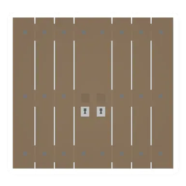 Unturned Wood Doubledoor barricade icon