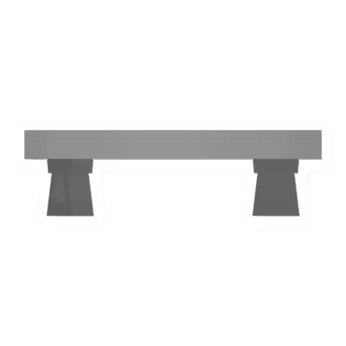 Unturned Concrete Bench barricade icon