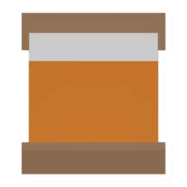 Unturned Orange Wood Double Bed barricade icon