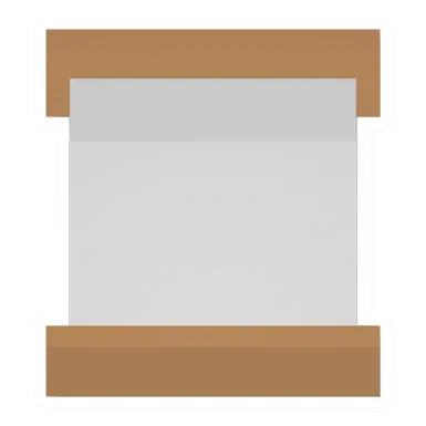 Unturned White Adobe Double Bed barricade icon