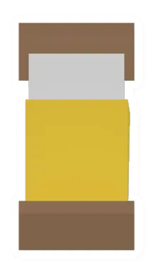 Unturned Yellow Wood Bed barricade icon