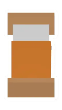 Unturned Orange Adobe Bed barricade icon