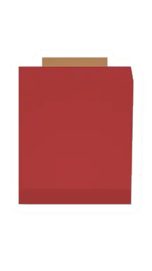 Unturned Red Adobe Bed barricade icon