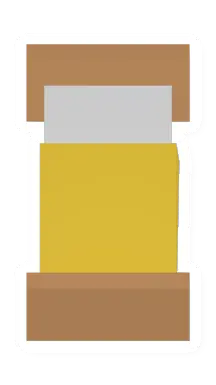 Unturned Yellow Adobe Bed barricade icon