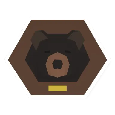 Unturned Blackbear Trophy barricade icon