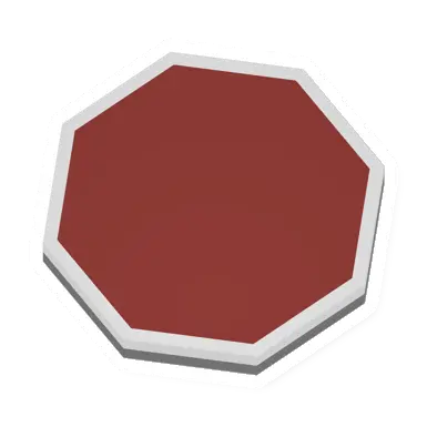 Unturned Octagon Sign barricade icon