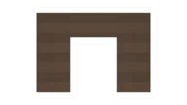 Unturned Wooden Doorway barricade icon
