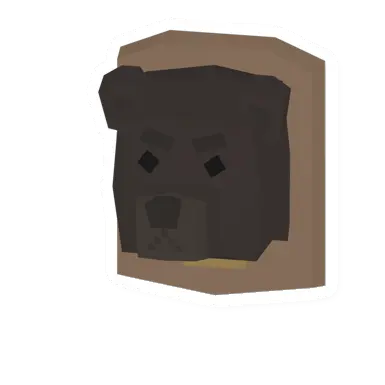 Unturned Black Bear Trophy barricade icon