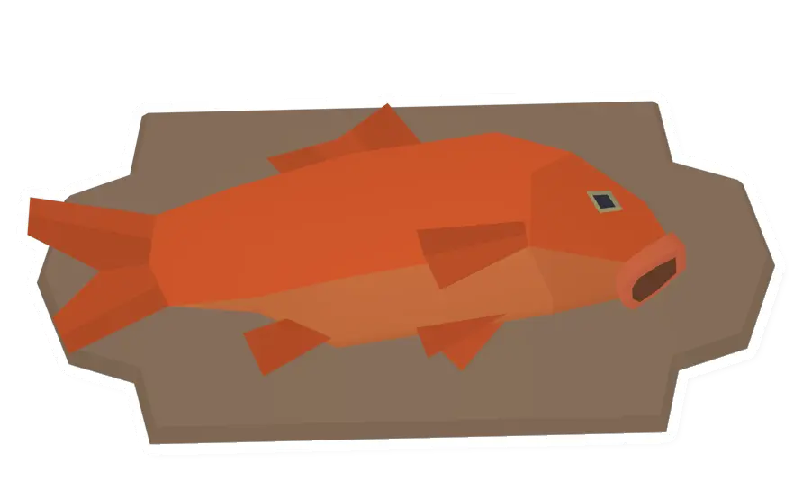 Unturned Orange Carp Trophy barricade icon