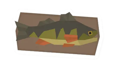 Unturned Yellow Perch Trophy barricade icon