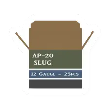 Unturned 12 Gauge AP-20 Slug 25pcs Ammo Box supply icon
