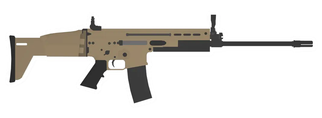 Unturned SCAR-L Long Barrel Assault Rifle gun icon