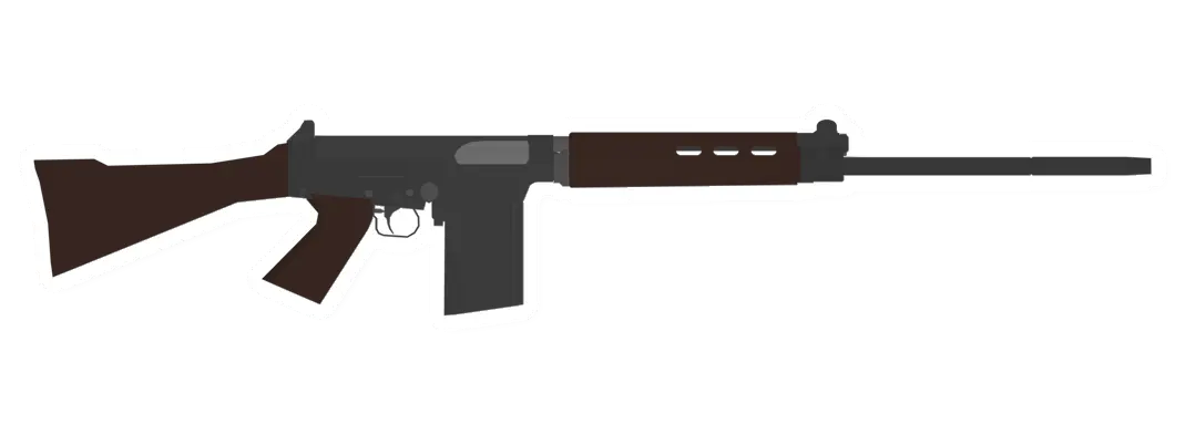 Unturned SA-58 Wooden Battle Rifle gun icon