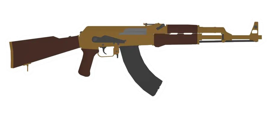 Unturned AK-47N Golden Assault Rifle gun icon