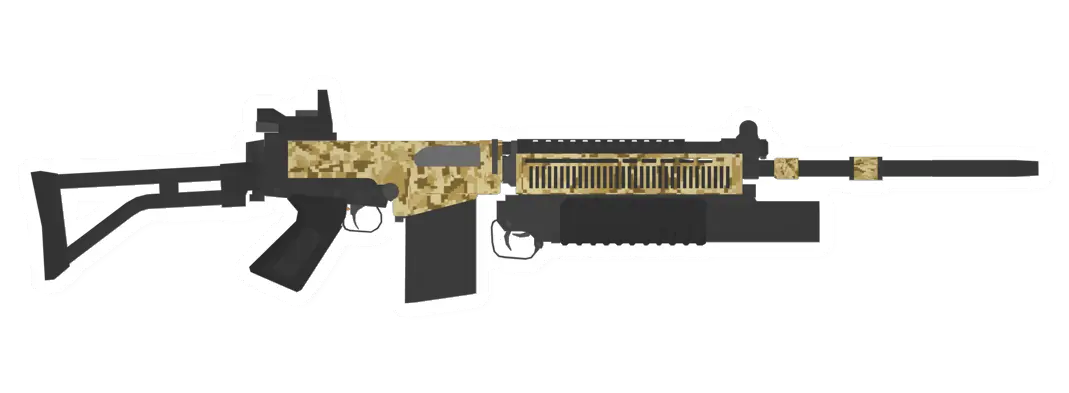Unturned SA-58 Custom Battle Rifle (M203 Grenade Launcher) gun icon