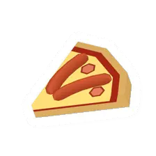 Unturned Piece Sausage Pizza food icon