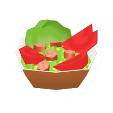 Unturned Sausage Salad food icon