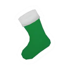 Unturned Green Christmas Stocking storage icon