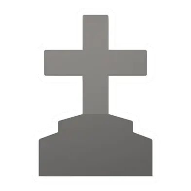Unturned Tombstone (Cross) barricade icon