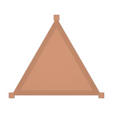 Unturned Triangular Maple Floor barricade icon