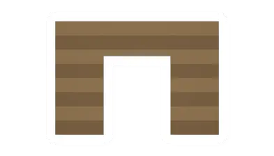 Unturned Pine Log Doorway barricade icon
