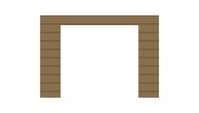 Unturned Pine Plank Garage Doorway barricade icon