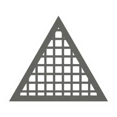 Unturned Triangular Metal Roof barricade icon