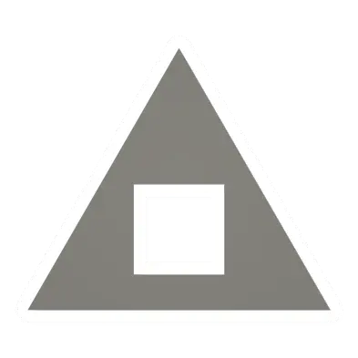 Unturned Triangular Reinforced Hole barricade icon