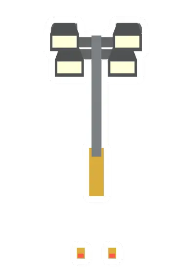 Unturned Trailer Generator Spotlight Tall barricade icon