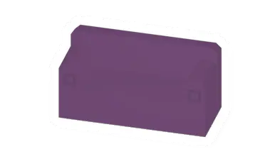 Unturned Purple Couch barricade icon