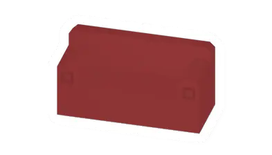 Unturned Red Couch barricade icon