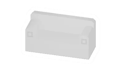 Unturned White Couch barricade icon