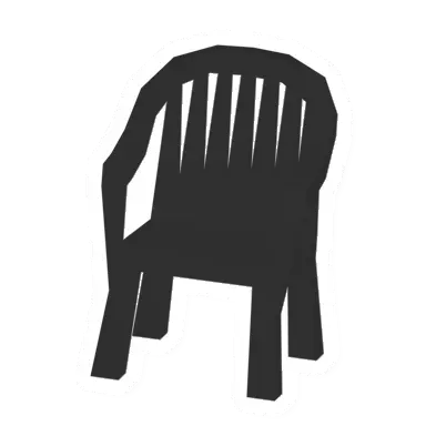 Unturned Black Plastic Chair barricade icon