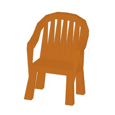 Unturned Orange Plastic Chair barricade icon