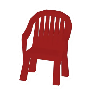 Unturned Red Plastic Chair barricade icon