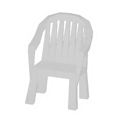 Unturned White Plastic Chair barricade icon