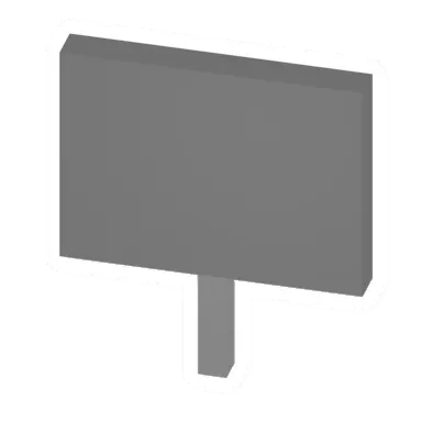 Unturned Metal Sign barricade icon