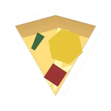 Unturned Mixed Pizza Slice food icon