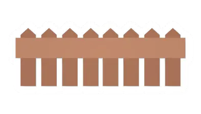 Unturned Maple Plank Railing barricade icon