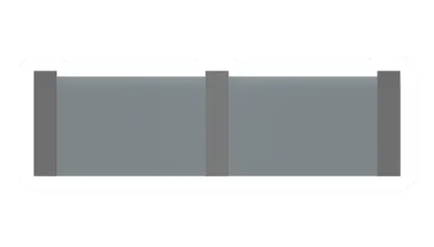 Unturned Metal Railing w/ Glass barricade icon