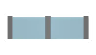 Unturned Metal Railing w/ One Way Glass barricade icon