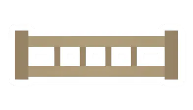 Unturned Eucalyptus Log Railing barricade icon