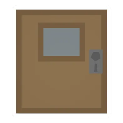 Unturned Fancy Pine Door barricade icon